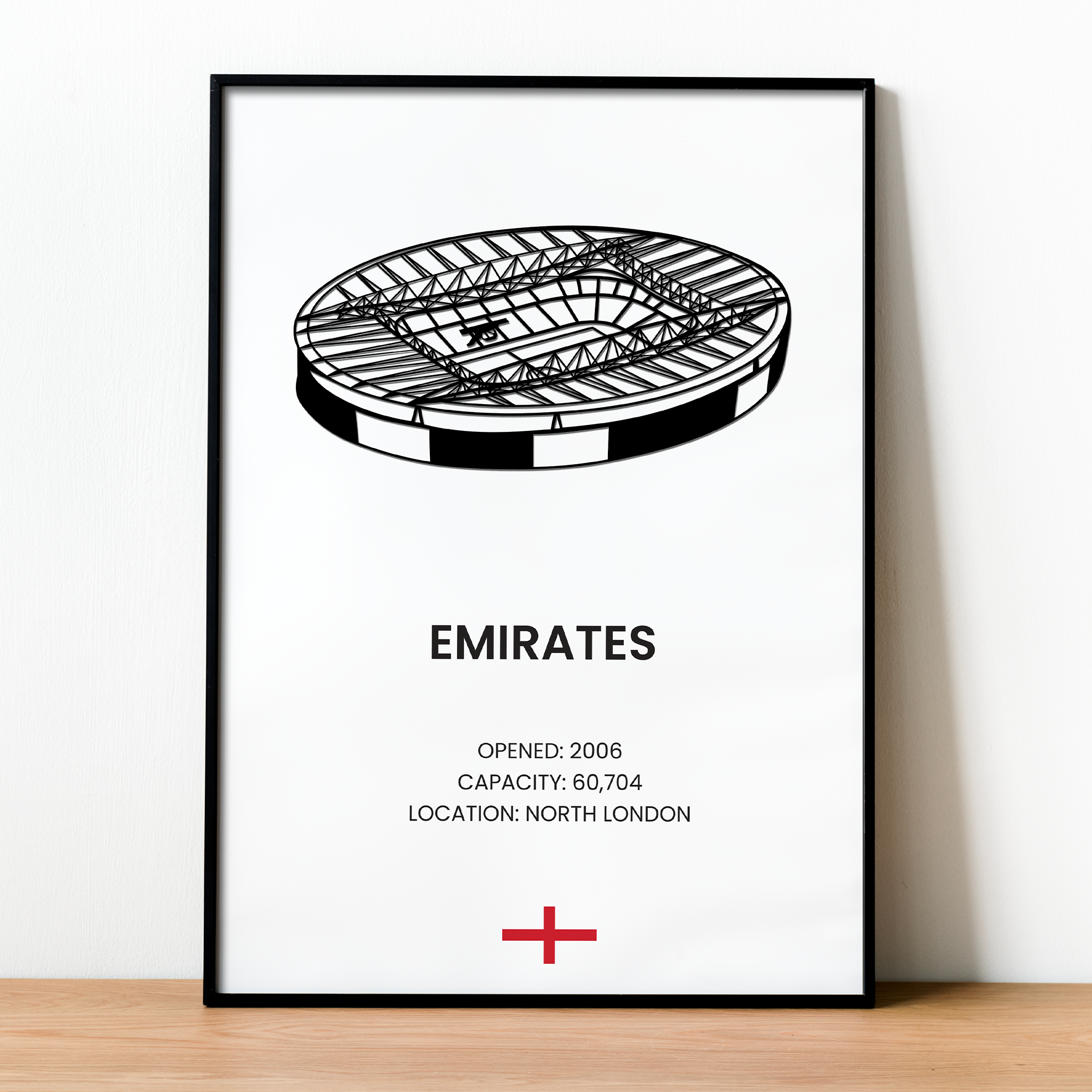 Football Stadium Art in Frame - Etihad