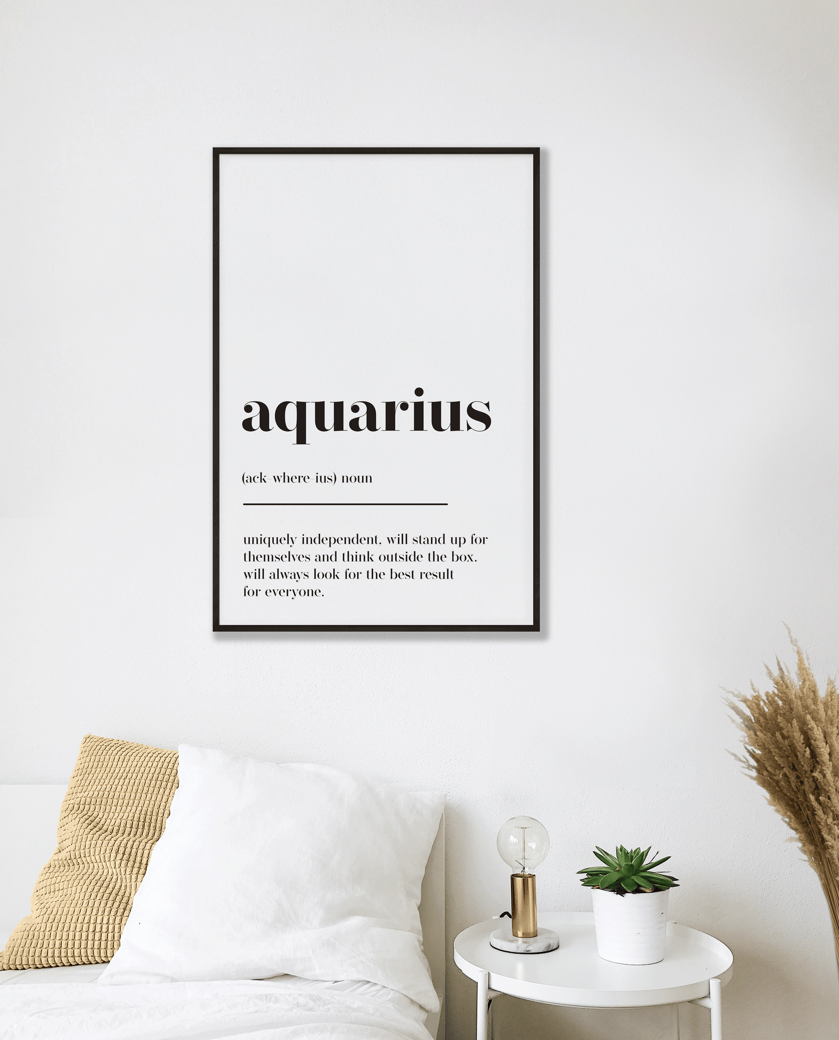 Aquarius Definition Print Poster