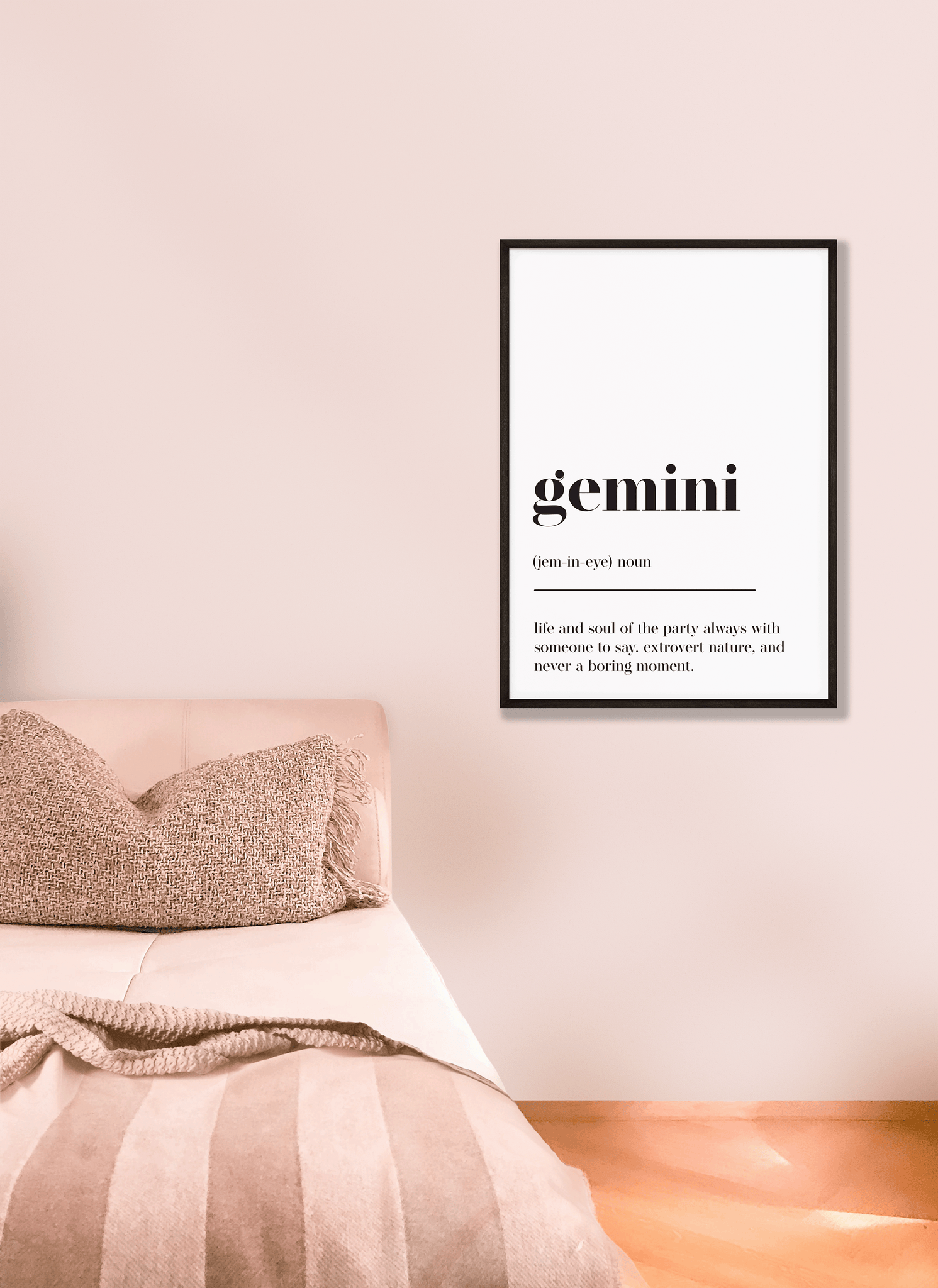 Gemini Definition Print Poster