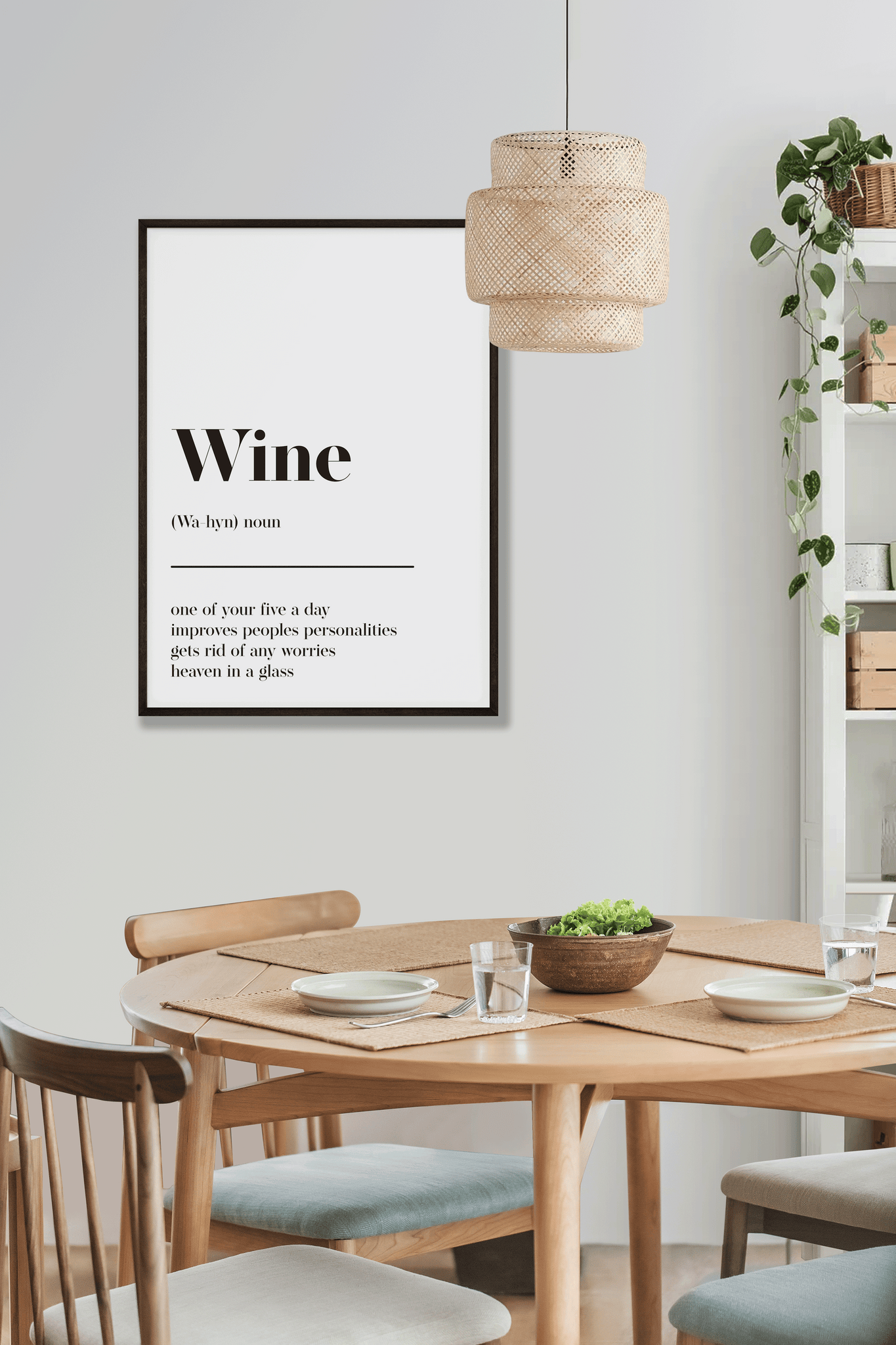 Wine Definition Print Poster